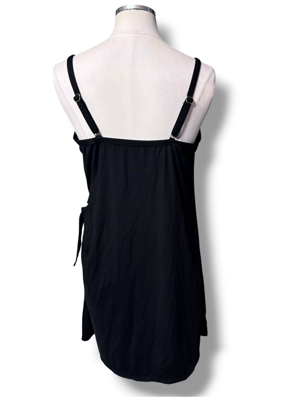 LANDS’ END UPF 50 Sweetheart One-Piece Swim Dress Black Size Large - Picture 4 of 10